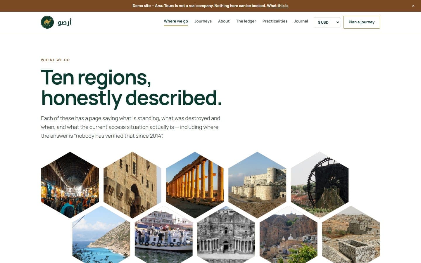 Where we go: the ten regions